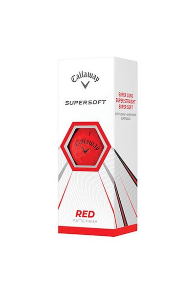 Callaway Red Triple Golf Ball - Bl Cg Supersoft Red Color