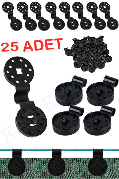 Nurnivus 25 Adet File, Branda, Güneşlik, Tente Karavan Kamp Çadırı, Bahçe Duvar File Klipsi Sabitleme Kelepçe