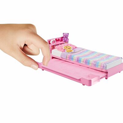 Barbie HMM64 My First Barbie - İlk Barbie Bebeğim - Barbie'nin Yatağı Oyun Seti