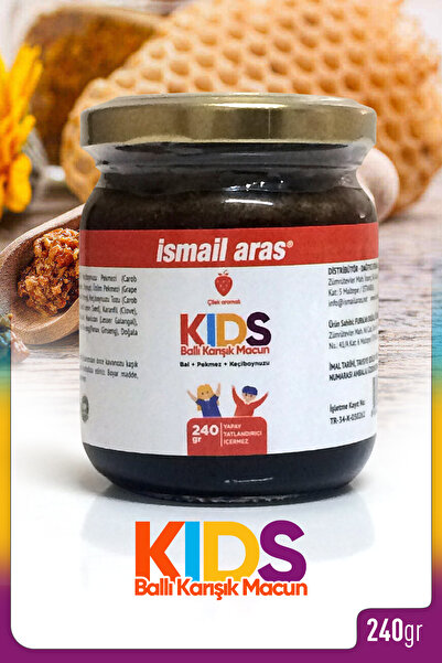 İsmail Aras Çocuklara Özel Bal,Pekmez,Keçiboynuzu Ve Çilek Aromalı Macun