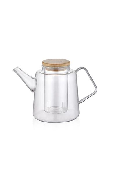 The Mia 800 ml Capacity Bamboo Teapot with Strainer Detail