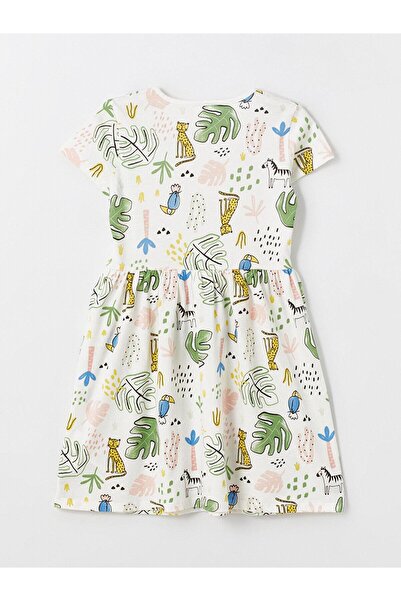 LC Waikiki LCW Kids Girl's Nightdress - Crew Neck, Printed, Short Sleeve