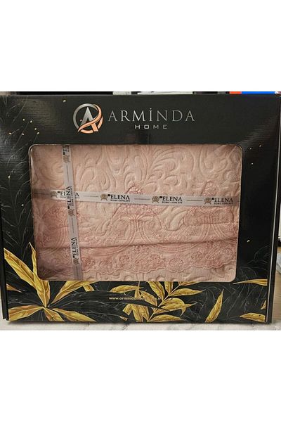 ZESA HOME FRENCH LACE 6 PIECES BLANKET BED COVER SET - WITH DOWER BOX -