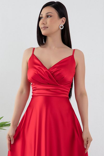PULLIMM Rochie din satin cu bretele - 13384