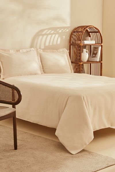 Karaca Home Σετ Παπλωματοθήκη Fierra Beige Διπλό 100% Βαμβάκι