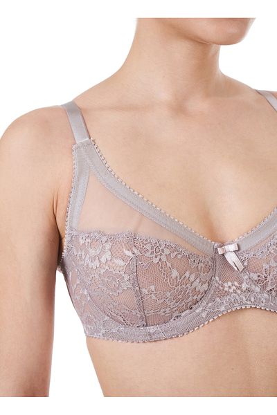 Deborah Lace Underwire Recovery Bra Mink 6520