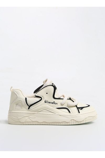 Benetton Beige and Black Women's Sneakers - BNI-10100