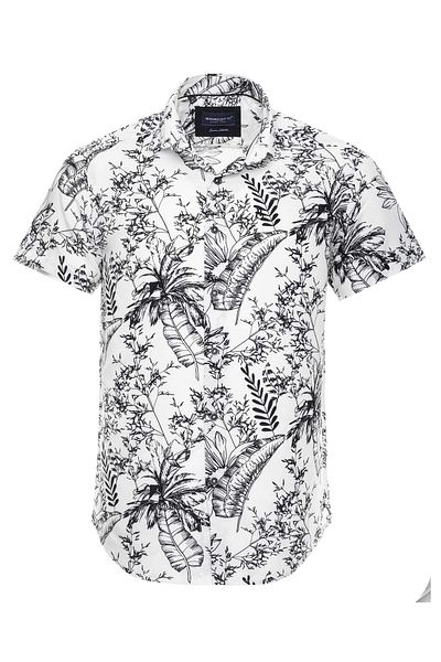 marufshop Plus Size Men's Viscon Shirt - 118-191 Kilo, Short Sleeve, No Pocket