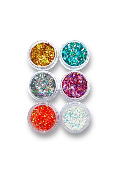 RNK BEAUTY Nail Art Süsleme Holografik 3D Sim Seti 6'lı