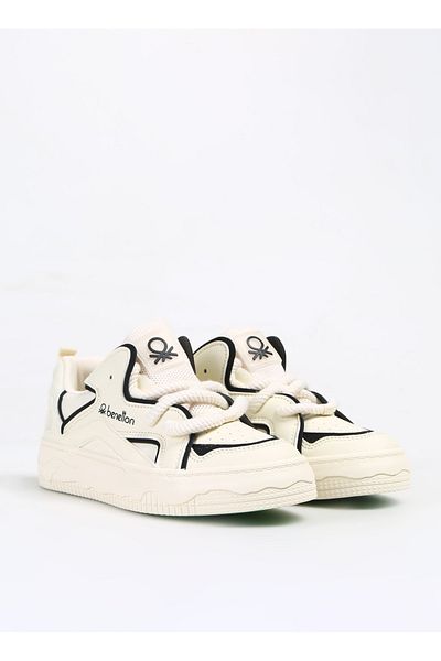 Benetton Beige and Black Women's Sneakers - BNI-10100