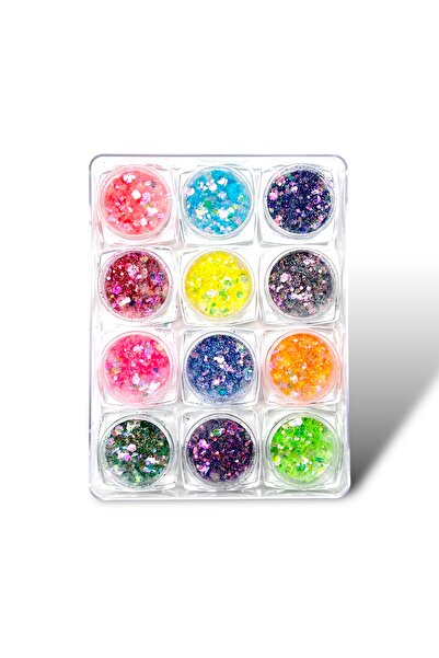 RNK BEAUTY Nail Art Süsleme Holografik 3D Sim Seti 12'lı