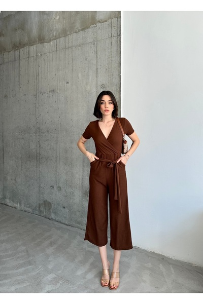 alenmoda Ολόσωμη φόρμα με διπλό γιακά Bürümcük