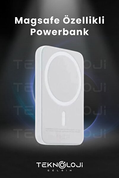 Teknoloji Gelsin 10.000 mAh Magsafe Powerbank Taşınabilir Kablosuz Şarj Cihazı Universal Şarj Battery PAck