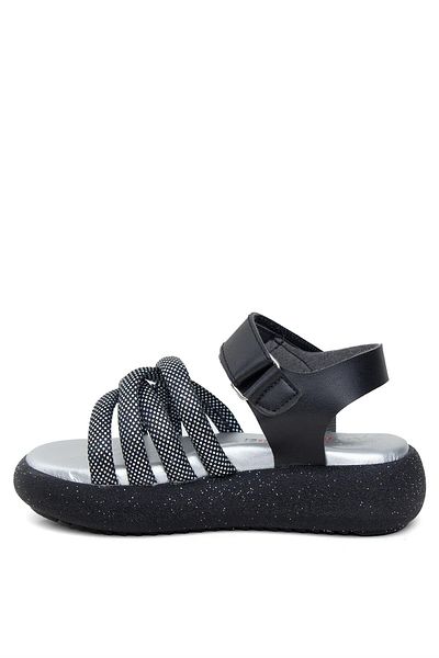 Minican ŞA P 006 Booties Girl's Flat Sandals Black
