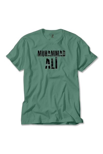 Z zepplin Πράσινο μπλουζάκι Muhammad Ali Black Text
