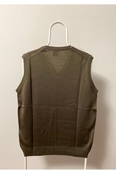 we are the best UYSALİDA Мъжки пуловер с V-образно деколте Трикотаж от фина вълна Плетен против пилинг Özbarla