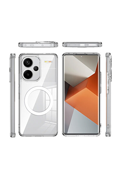 Microcase Xiaomi Redmi Note 13 Pro Plus Global Magsafe Manyetik Darbeye Dayan...