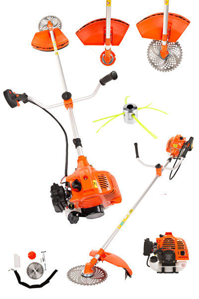 Millian 10.5 Hp Yan Tipi Benzinli Motorlu Ot Çalı Çim Biçme Makinesi Tırpan Ç...