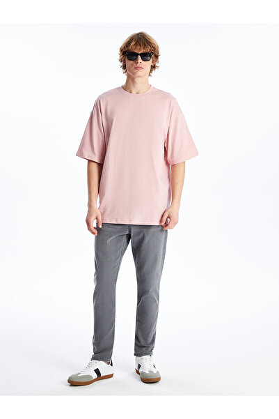 LC Waikiki Ανδρικό μπλουζάκι με κοντό μανίκι χτενισμένο βαμβακερό λαιμό