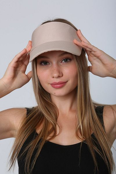 FRESCO SCARFS Unisex Tennis Visor - Βαμβακερό γείσο προστασίας από υπεριώδη ακτινοβολία, ρυθμιζόμενο καπέλο πλάτης Velcro