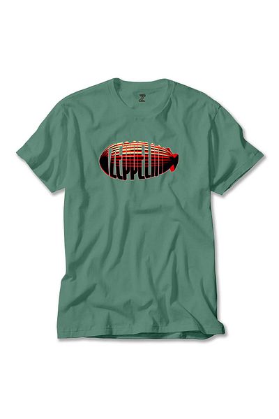 Z zepplin Πράσινο T-Shirt Led Zeppelin Airplane