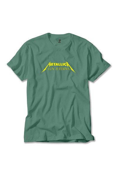Z zepplin Πράσινο T-Shirt Metallica Lux Æterna Text