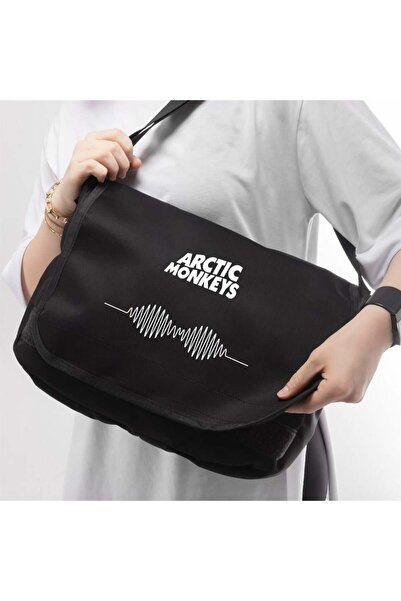 Toum Σειρά DamlaHobby Rock - Unisex Messenger τσάντα με μοτίβο Arctic Monkeys