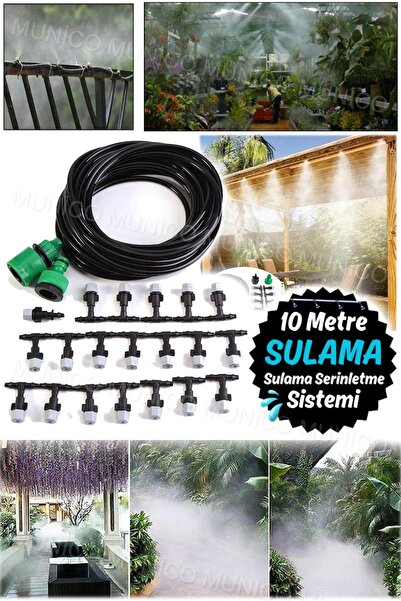 Munico 10 Metre Balkon Çardak Yazlık Serinletme Mini Su Psükürtücü Sistem Sul...