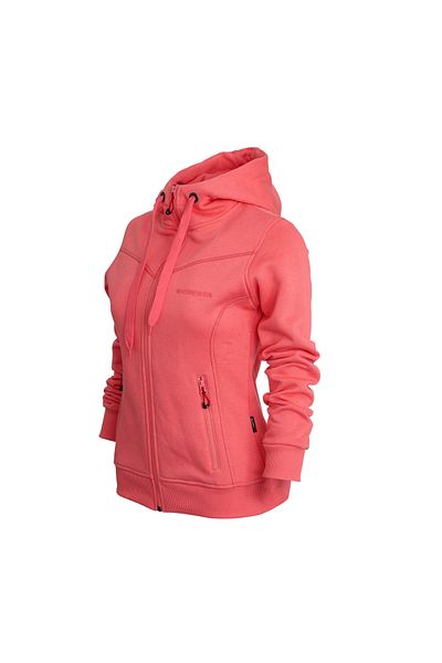 Cresta Γυναικείο φούτερ Salmon Pink - Πλήρες φερμουάρ και κουκούλα