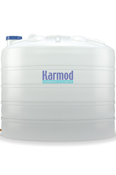 Karmod 15 Ton Polietilen Dikey Su Deposu - Beyaz