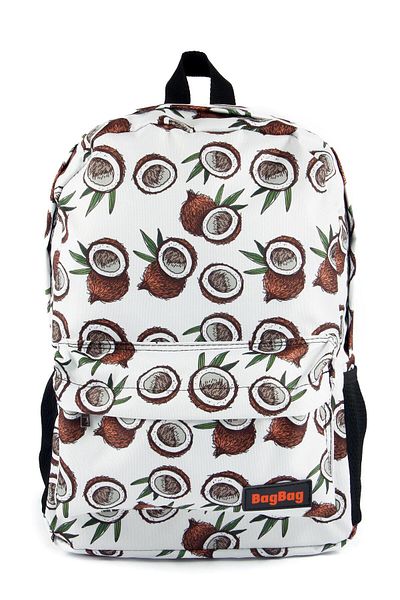 AlpCollection Rucsac de școală casual unisex cu model de nucă de cocos