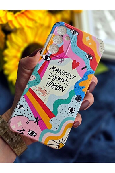 SUPER FRAME Samsung Galaxy A24 Uyumlu Baskılı Şeffaf Telefon Kılıfı