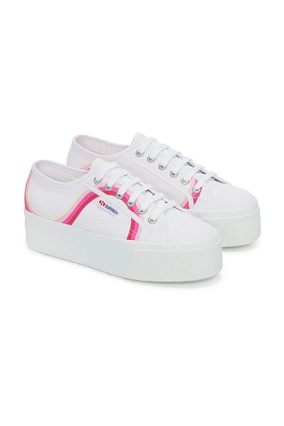 Superga 2790 Model - Ρυθμιζόμενα πάνινα παπούτσια με ψηλή σόλα