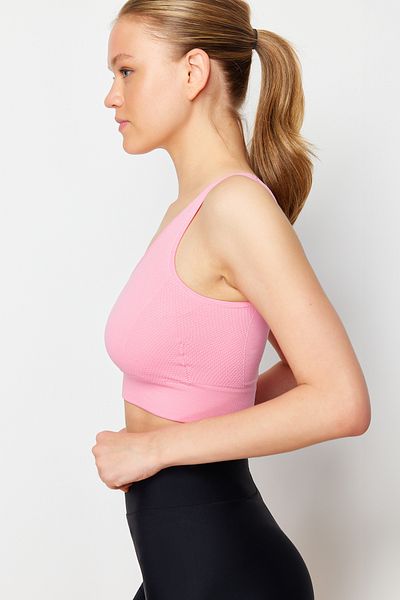 Trendyol Collection Light Pink Seamless/Seamless Supported/Shaping Knitted Sports Bra TWOAW23SS00019