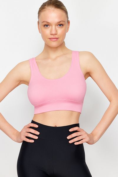 Trendyol Collection Light Pink Seamless/Seamless Supported/Shaping Knitted Sports Bra TWOAW23SS00019