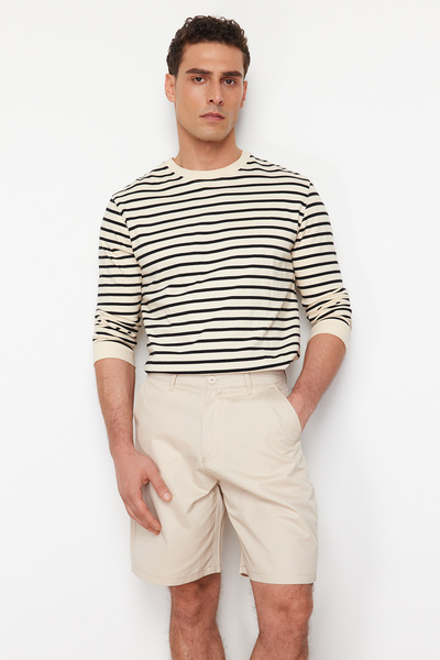 Trendyol Collection Šortky Regular Fit Stone Chino - TMNSS24SR00053