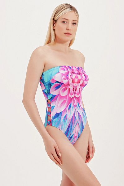 ZEKİ Strapless Swimsuit