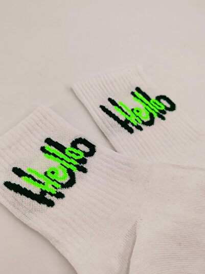 Shuttle Park Унисекс чорапи за колеж Hello Comics