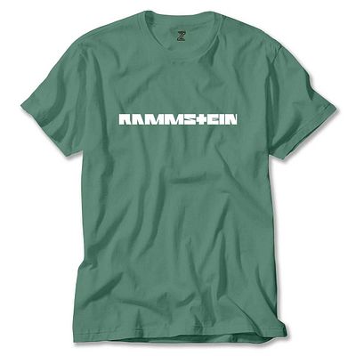 Z zepplin Πράσινο T-Shirt Rammstein - Μοτίβο κειμένου