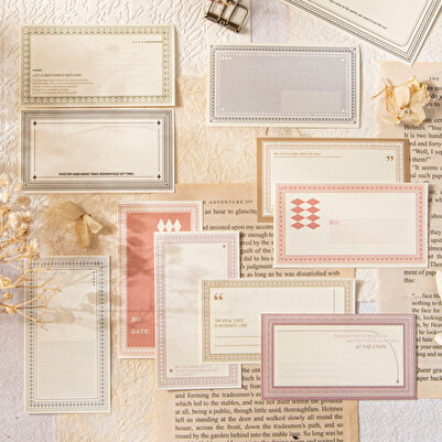 Onwize 30 Sheets Scrapbook Journal Vintage Memopad