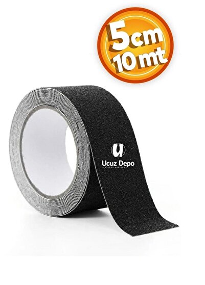 Genel Markalar Merdiven Zemin Kaydırmaz Bant Yapışkanlı Kaymaz Bant Siyah 5 C...