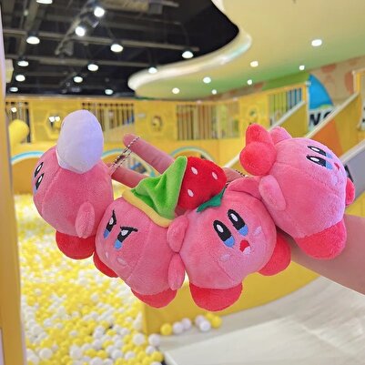 Meyra Accessories 1 adet yıldız Kirby dolması oyuncaklar Kawaii sevimli peluş anahtarlık