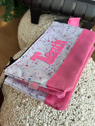 QUEEN AKSESUAR İspanya’dan ithal lüks kalite tekerlekli çift gözlü çekçekli çanta kalem kutusu set kız çocuk