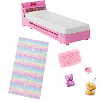 Barbie HMM64 My First Barbie - İlk Barbie Bebeğim - Barbie'nin Yatağı Oyun Seti