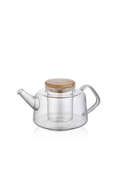 The Mia 600 ml Bamboo Teapot with Strainer