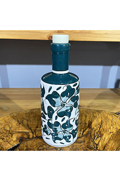 Çini Evi وعاء زيت إيسنيك منقوش باللون الأخضر