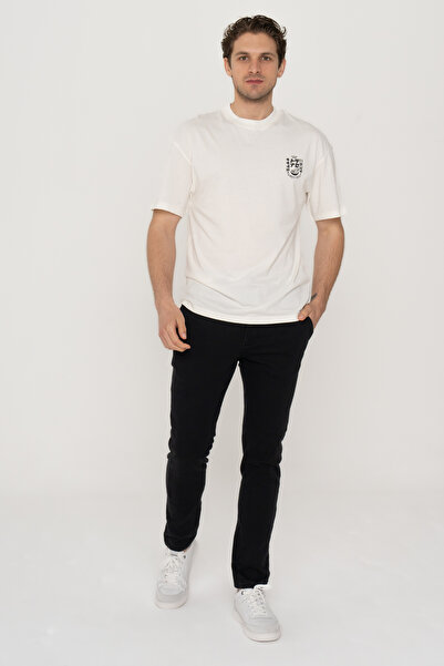 Jack & Jones Чоловіча футболка з принтом на грудях та спині на японську тематику - Дірк