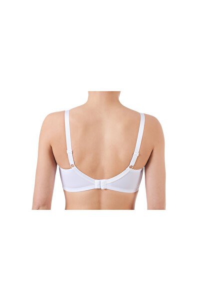Deborah Non-wired Gathering Lace Bra White 6430