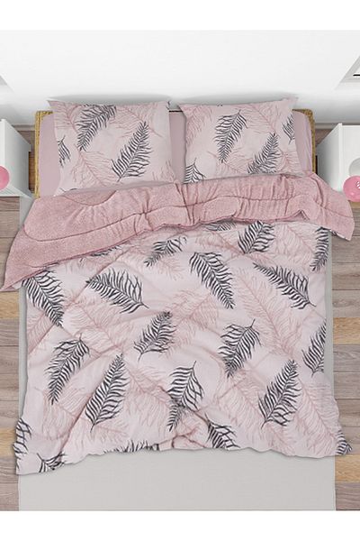 Tuable Palme Welsoft Double Cotton Quilt Set - Silicone, Summer and Winter, 195x215 Cm