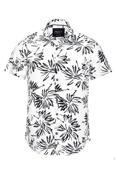 marufshop Plus Size Men's Viscon Shirt - 118-191 Kilo, Short Sleeve, No Pocket